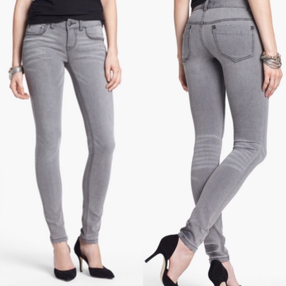 Free People Denim - Free People Stretch Gray Skinny Jeans
